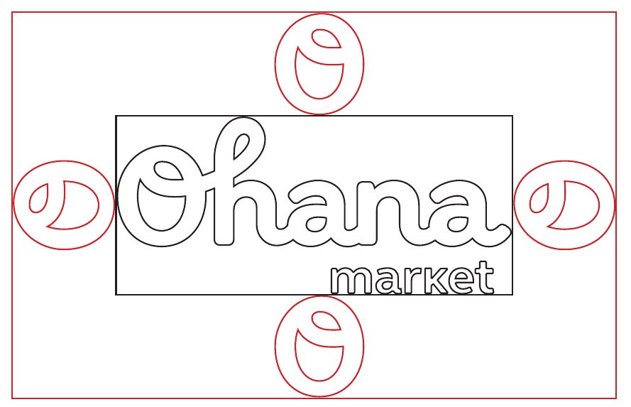 Безопасная зона логотипа Ohana market
